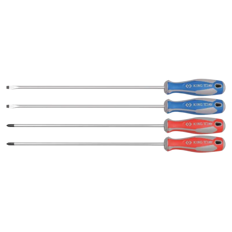 Super Prix Jeu De 4 Tournevis À Fente Et Phillips Longueur 300Mm King Tony - 30104MR