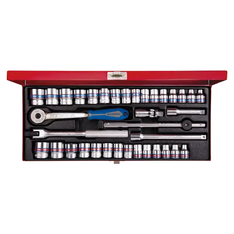Coffret De Douilles 3/8" 36pcs 12 Pans King Tony - 3036CR02 Commande En Gros