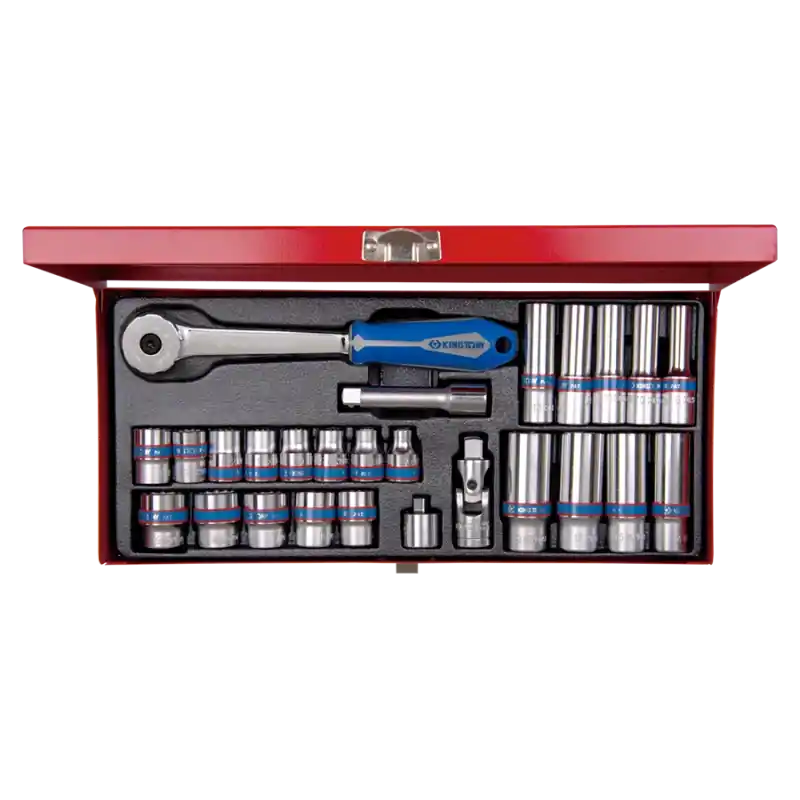 Remise Coffret Douilles 3/8" 26 Pièces King Tony - 3527MR01