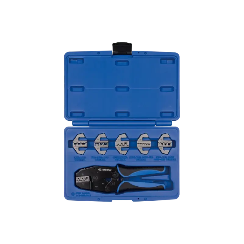 Top Vente Coffret Pince À Sertir - 6 Matrices Interchangeables - 7Pcs King Tony - 42107GX
