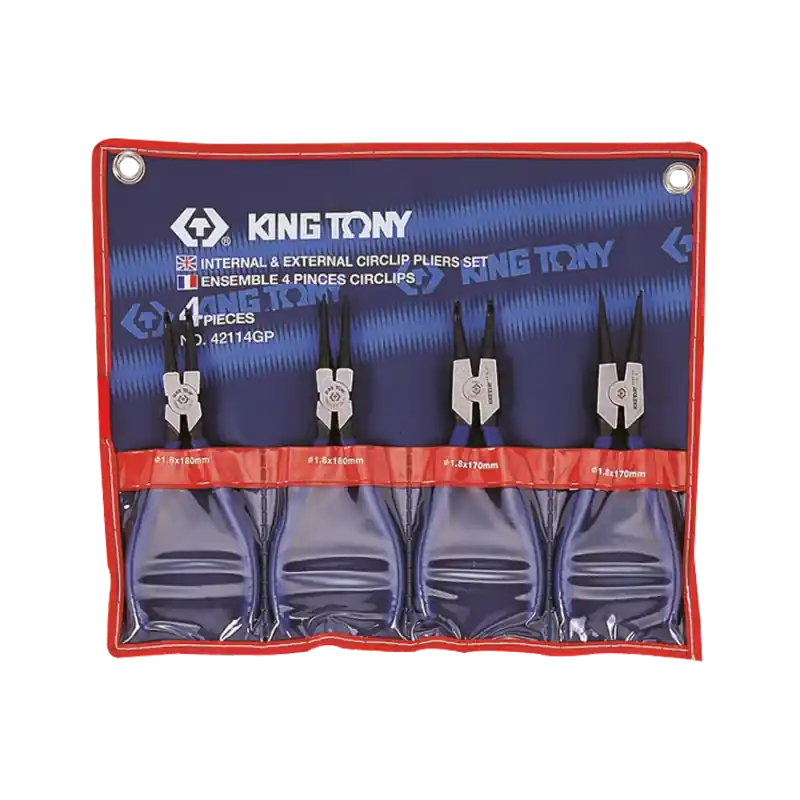Super Prix Trousse De 4 Pinces Circlips King Tony - 42114GP