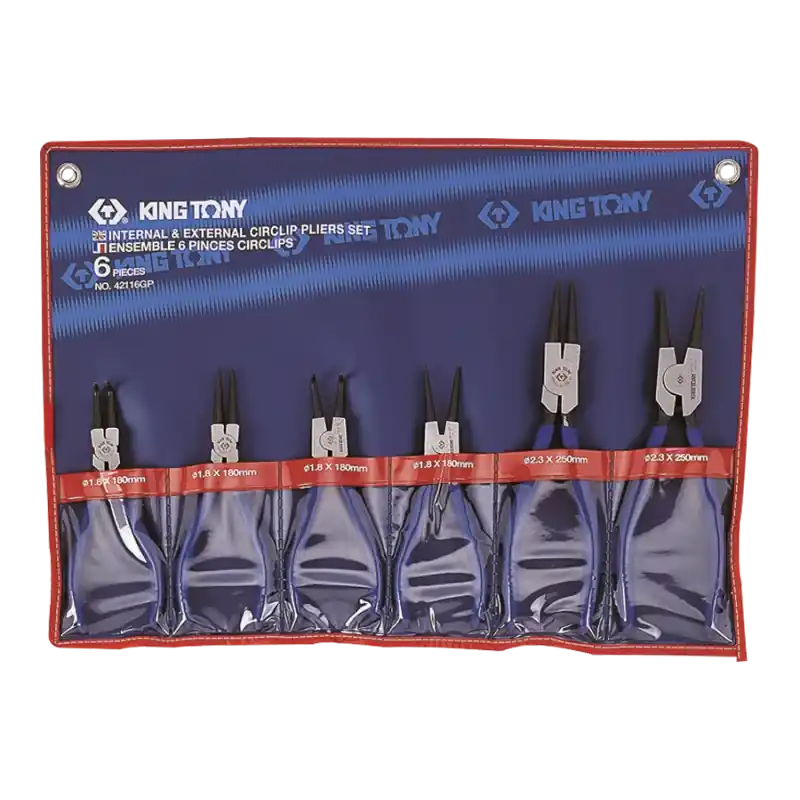 Jeu De 6 Pinces Circlips King Tony - 42116GP Top Vente