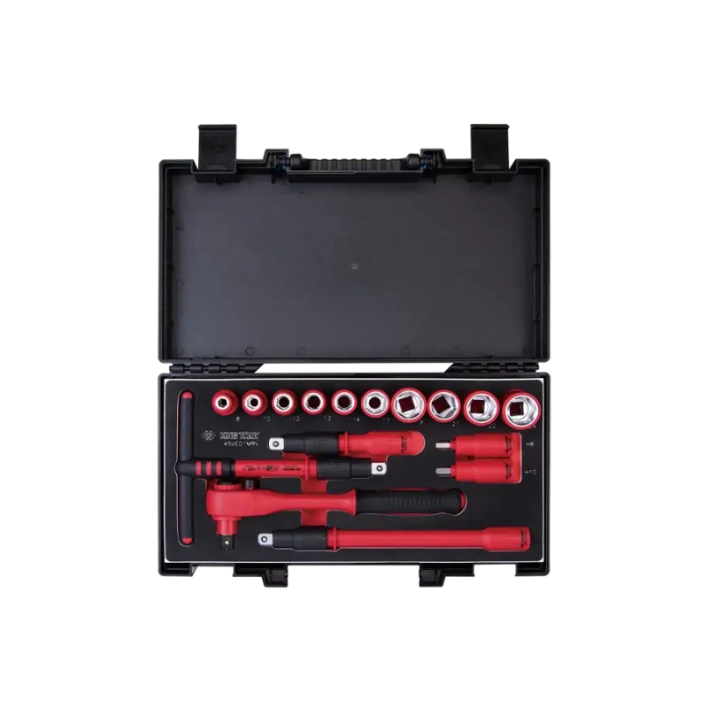 Prix Choc Coffret De Douilles Et Accessoires Isolés 1/2" - 16 Pièces King Tony - 45VE01MRV