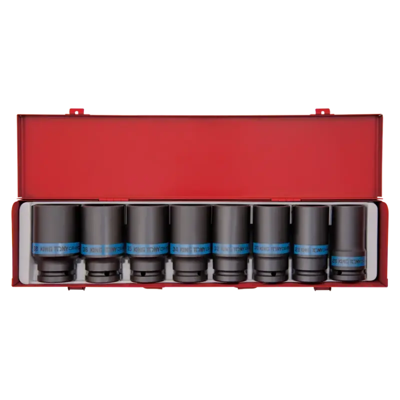 Coffret De 8 Douilles Longues À Choc 3/4" King Tony - 6410MP Prix Promo