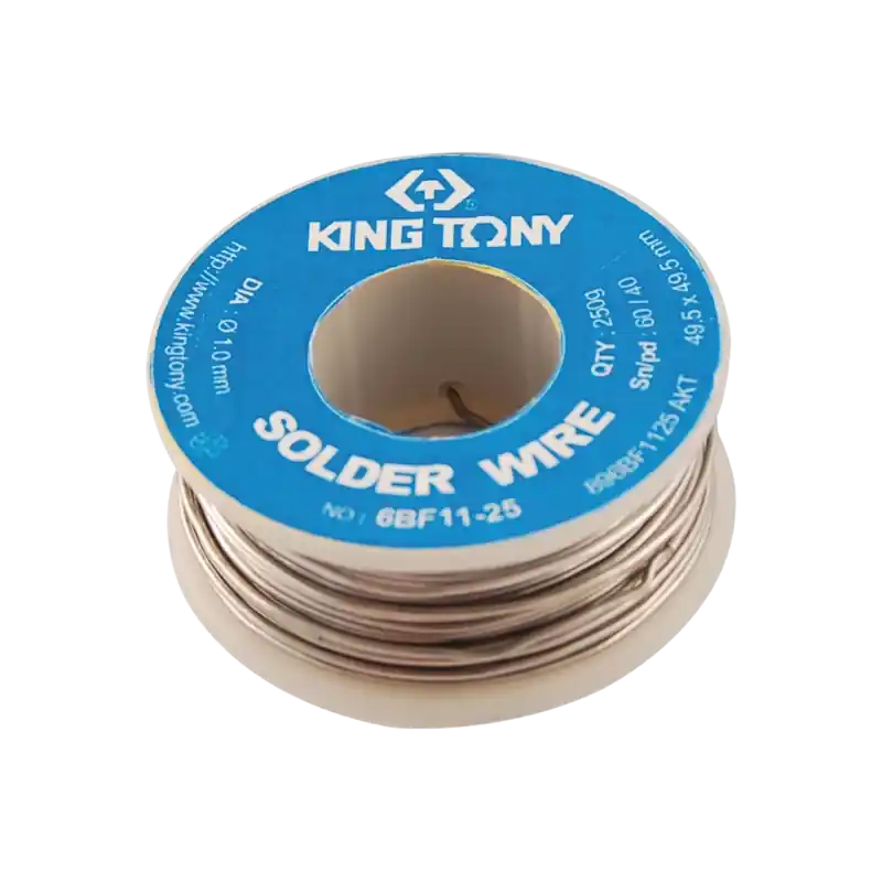Fils De Soudure 60% Etain - 40% Plomb 250G King Tony - 6BF1125 Commander Vite
