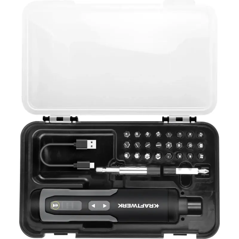 Jeu de tournevis 28pcs à embouts sans fil type stylo 3,6V USB-C KRAFTWERK – 403.400.000 Satisfait Ou Remboursé