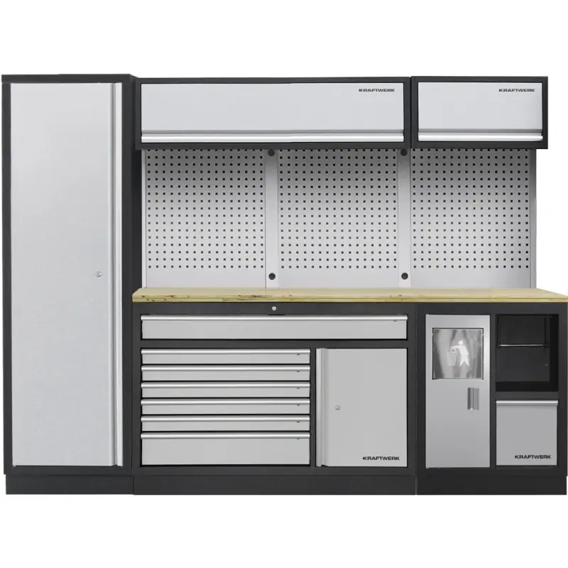 Commande En Gros Mobilier d‘atelier large 3 éléments Hêtre MOBILIO KRAFTWERK – 3964S-001