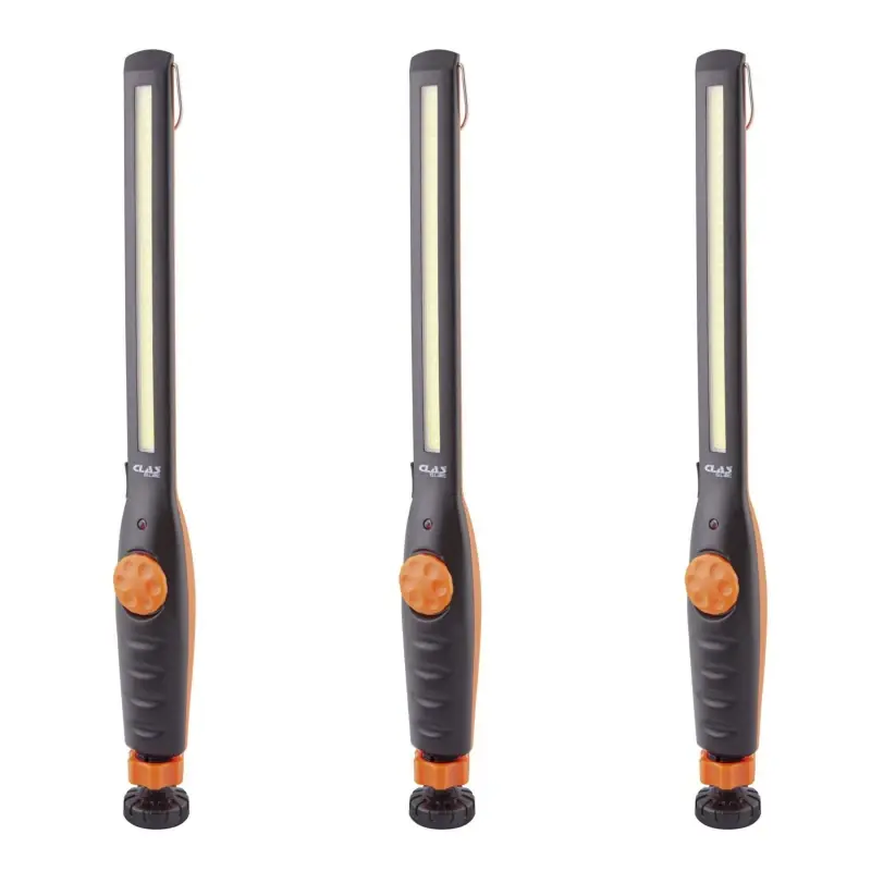 Expédition Rapide Pack 3 Baladeuses LED Rechargeables Ultra Plates 10W 1000Lm CLAS - OE 0145BLX3