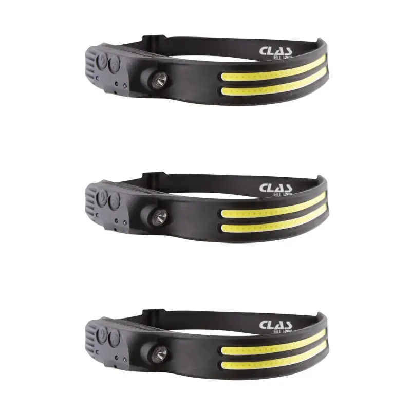 Pack 3 lampes Frontales LED 350Lm Double Bandeau CLAS - OE 0199BLX3 Affaire À Saisir