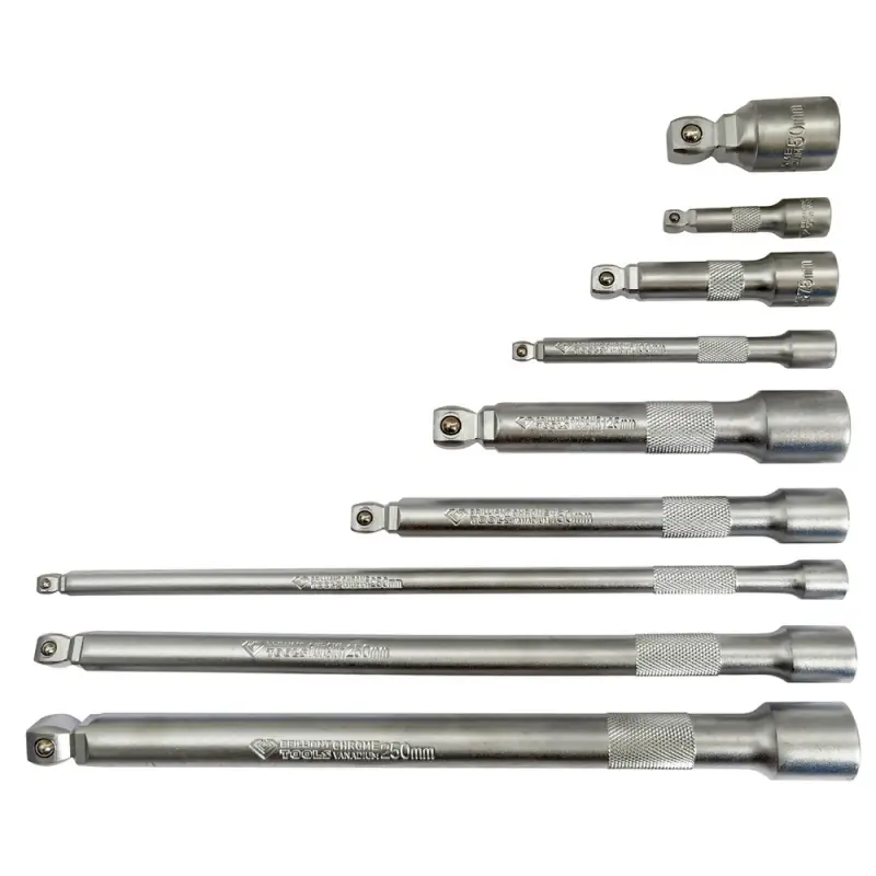 Commander Vite Jeu de rallonges articulées 1/4‘‘ 3/8‘‘ 1/2‘‘ 9pcs BRILLIANT TOOLS - BT020009