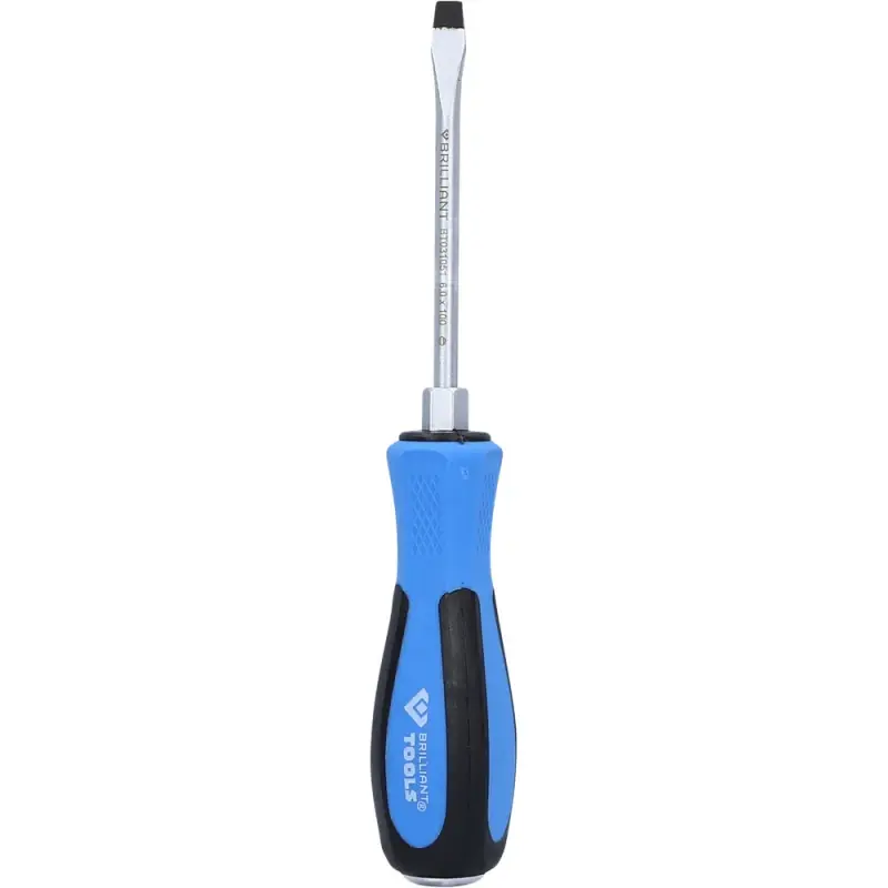 Tournevis à lame traversante Fente 6mm L100mm BRILLIANT TOOLS - BT031051 Achetez Aujourd'hui