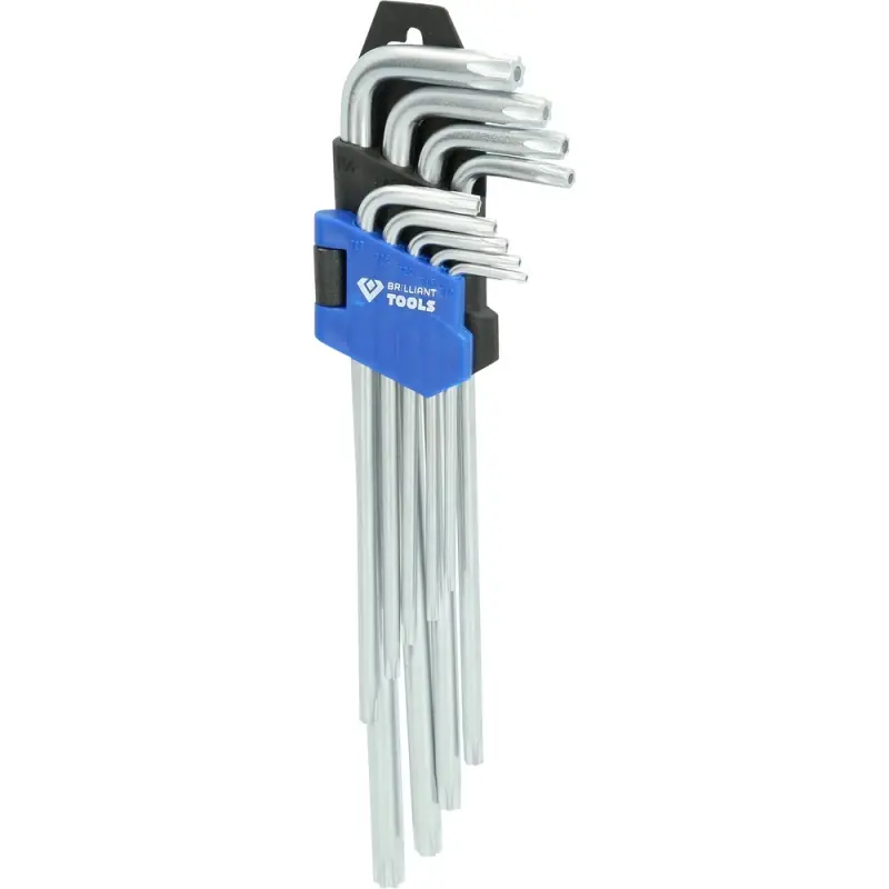 Jeu de clés males TORX® longues 9pcs BRILLIANT TOOLS - BT044019 Vente Flash