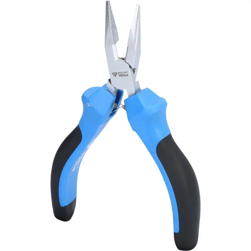Pince électronique à bec demi-rond L130mm BRILLIANT TOOLS - BT067603 Prix Choc