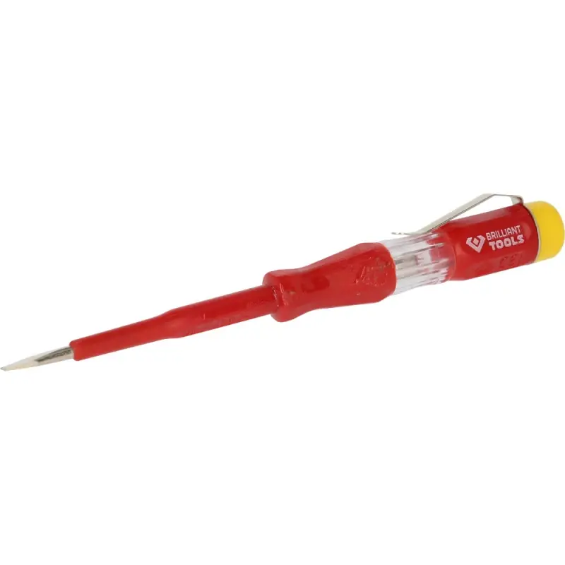 Meilleur Prix Tournevis testeur 100-500V Fente 30mm L.140mm BRILLIANT TOOLS - BT120900