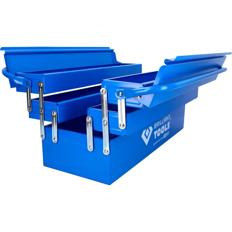 Acheter En Ligne Caisse à outils métallique 5 compartiments L.530mm BRILLIANT TOOLS - BT150800