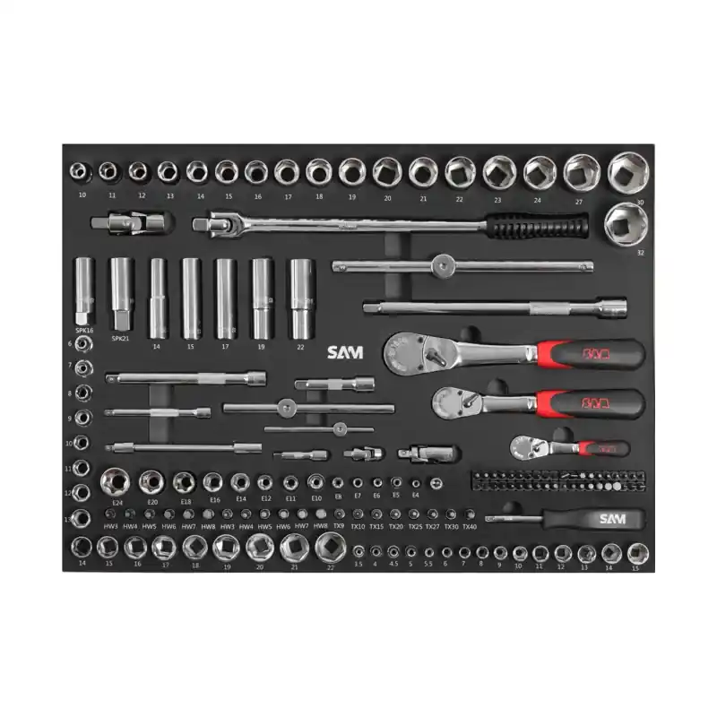Composition de 239 outils pour mecanique vl SAM - CP-239PM Vente Flash