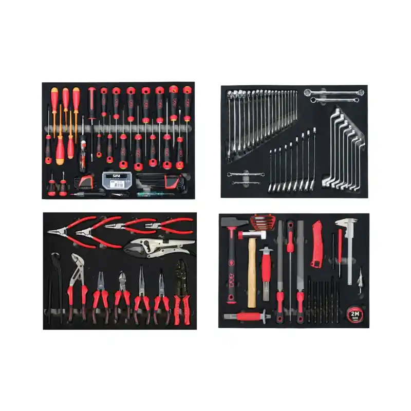 Composition de 302 outils en module mousse SAM - CP-302MM Nouvel Arrivage
