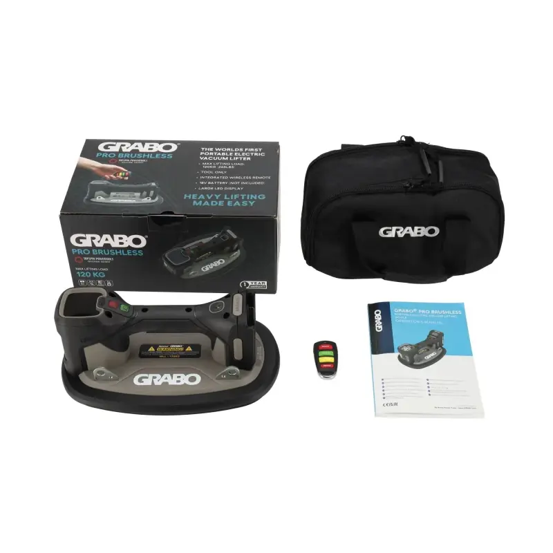Ventouse électrique Pro Brushless sans batterie ni chargeur avec housse GRABO - NG11101 Meilleur Prix