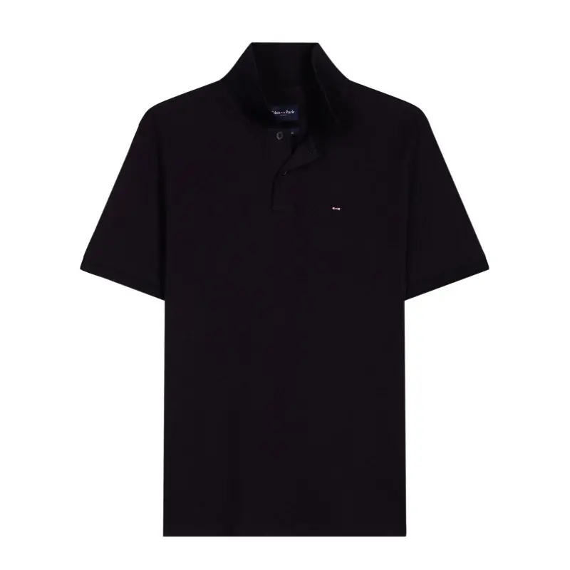 Polo homme Eden Park noir manches courtes CLAS Vente Directe