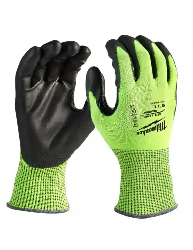 Prix Cassé Gants haute-visibilité anti-coupures niveau 4/D Taille 11/XXL 4932479930 - Milwaukee