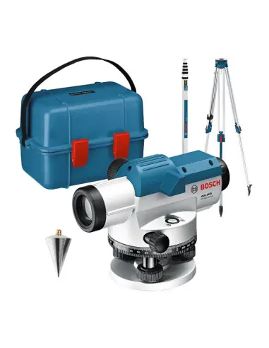 Authentique Niveau optique GOL 20 + Trepied BT160 + Pige GR500 0601068402 - Bosch