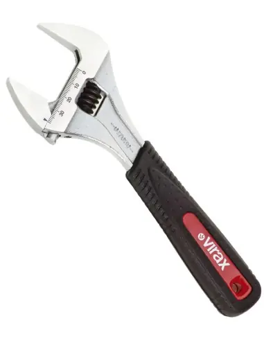 Clé à molette 8‘‘ à mors extra fins 17052 - Virax Prix Bas