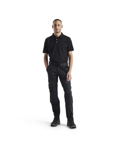 Pantalon industrie avec poches genouillères stretch 2D Noir 144818329900 - Blaklader Livraison Express
