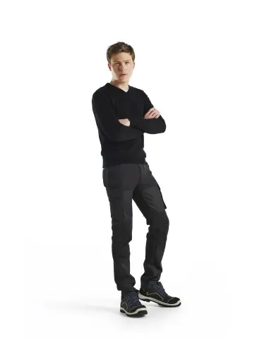 Quantité Limitée Pantalon maintenance denim stretch 2D Marine/Noir 145711478999 – Blaklader