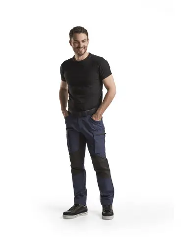 Dernière Chance Pantalon maintenance +stretch Marine/Noir 145918458999 - Blaklader