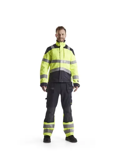 Achetez Aujourd&rsquo;hui Pantalon multinormes inhérent Marine/Jaune fluo 148915128933 – Blaklader