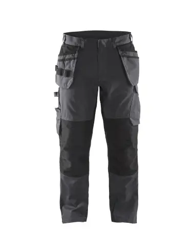 Populaire Pantalon maintenance +stretch avec poches flottantes Gris moyen/Noir 149613309699 - Blaklader