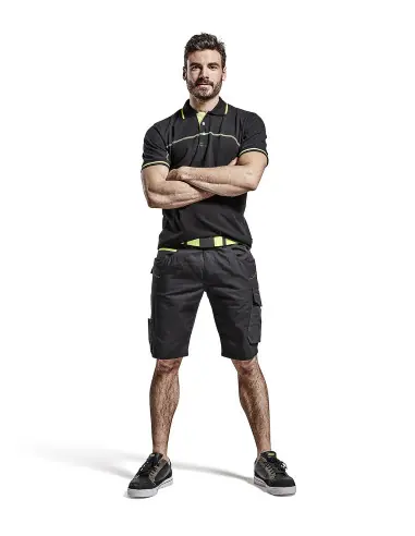 Short maintenance Noir/Jaune fluo 149913309933 – Blaklader Vente Directe