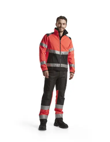 Expédition Rapide Pantalon artisan haute-visibilité +stretch Noir/Rouge fluo 155118119955 – Blaklader