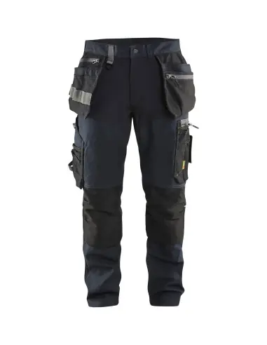 Prix Cassé Pantalon artisan +stretch Marine foncé/Noir 159913438699 - Blaklader