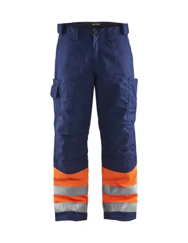 Pantalon haute visibilité hiver Orange fluo/Marine 186218115389 - Blaklader Offre Spéciale