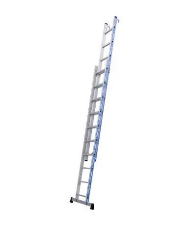Echelle PLATINIUM coulisse à main 2 plans 3.84M 2X6 échelons 02422806 - Tubesca Retour Gratuit