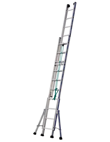 Populaire Echelle PLATINIUM 300 coulisse à corde 2 plans 7.79M 2x14 échelons 02432314 - Tubesca