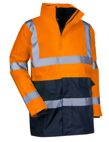Nouvel Arrivage Parka 4 en1 haute visibilité Orange Fluo/Marine PREVENTION 5002 - LMA