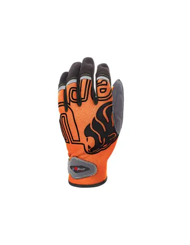 Gants de travail NIKO Orange Fluo (Lot de 3) GP204OF - Upower Seulement Aujourd'hui