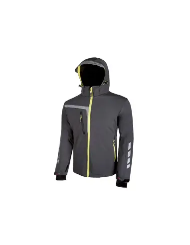 Veste de travail Softshell QUICK Asphalt Grey PE114AG – Upower Expédition Rapide