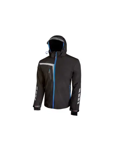 Veste de travail Softshell QUICK Black Carbon PE114BC – Upower Pas Cher