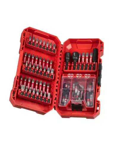 Coffret de 75 Embouts de Vissage SHOCKWAVE Milwaukee Nouvelle Collection