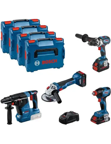 Kit 4 outils 18V GSR + GDX + GWS + GBH + 3 Batteries ProCORE 0615990N32 - Bosch Nouveauté