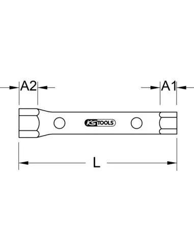 Clé à tube droite 10x11 mm 518.0872 - KS Tools Livraison Express