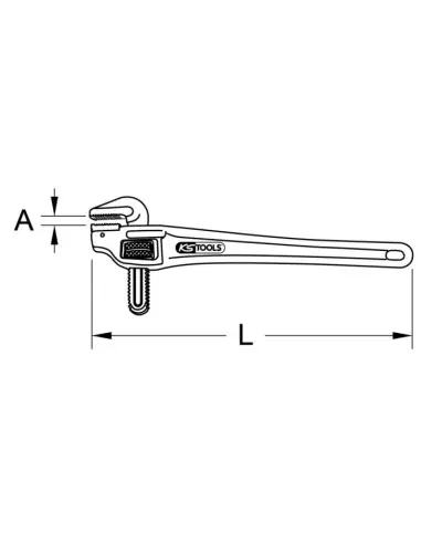 Offre Limitée Clé héxagonale déportée 9‘‘ - 1/2‘‘ - L 240 mm 111.3400 - KS Tools