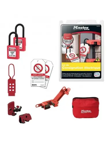 Kit de consignation électrique ELECKIT-FR - Master Lock Bon Marché