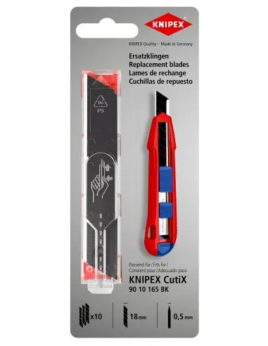 Pack de 10 Lames de rechange pour cutter 90 10 165 BK 90 10 165 E02 – Knipex Petit Prix
