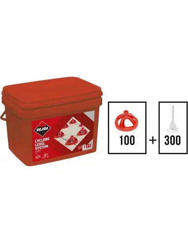 Commander Vite Kit système de nivellement 5 mm CYCLONE 35903 - Rubi