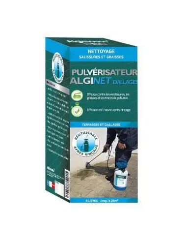 Remise Nettoyant terrasse ALGINET DALLAGES avec pulvérisateur (5 Litres) 081005 – Algimouss