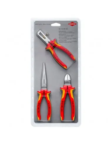 Prix Choc Lot de 3 pinces isolées 1000V 00 31 30 BK V03 – Knipex